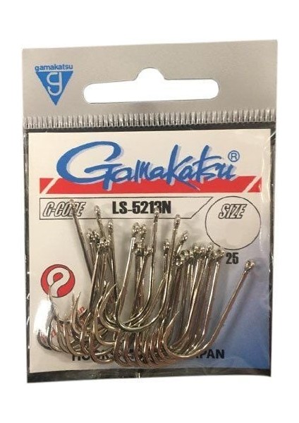 Gamakatsu LS-5213N No:8 Nikel Olta Iğnesi 1/25 modelleri