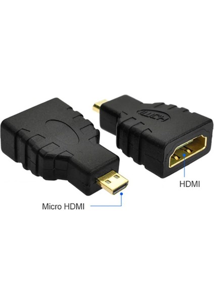 Micro HDMI Erkek – HDMI Dişi Çevirici Adaptör