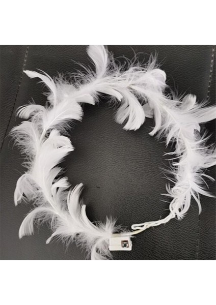 LED Işıklı Rgb 3 Fonksiyonlu Otrişli Parti Tacı Beyaz Renk fırsatları