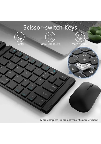Katlanabilir Bluetooth Klavye Siyah