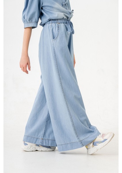 Kız Çocuk Lastikli Kot Pantolon 2206 modelleri