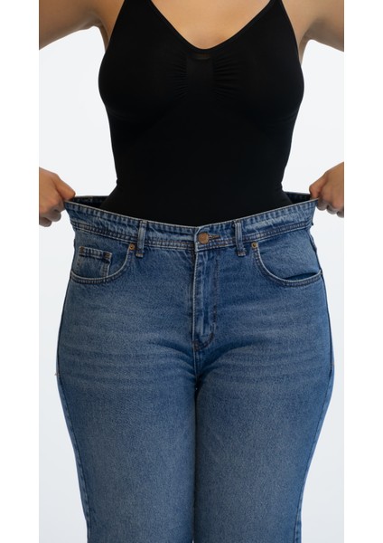 Bodysuit Askılı Toparlayıcı Inceltici Karın Giderici Kadın Dikişsiz Korse Shapewear