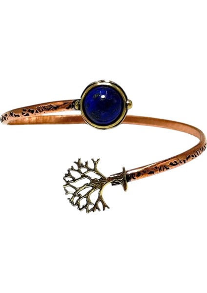 Hayat Ağacı Lapis Otantik Bakır Bileklik