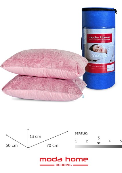 Welsoft Pembe Yorgan Seti Tek Kişilik (1adet Silikon Yastık ve Kılıfı hedıye)