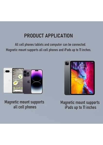 Manyetik Standlı Katlanabilir Bluetooth Klavye Beyaz