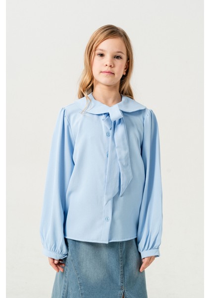 Kız Çocuk Yaka Bağcıklı Gömlek 3146 fiyatları