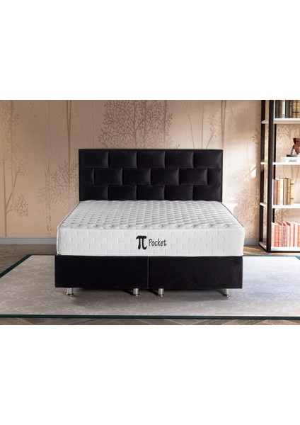 Pinotte Pi Pocket Çift Kişilik Lüks Full Ortopedik Paket Yaylı Yumuşak Yatak 150X200 cm