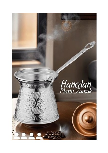 Indüksiyon Tabanlı Platin Cezve Hanedan 4 Kişilik