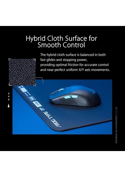 Rog Hone Ace Aim Lab Edition Gaming Mouse Pad (508 x 420 x 3 Mm) 35.4l x 15.7W Inches