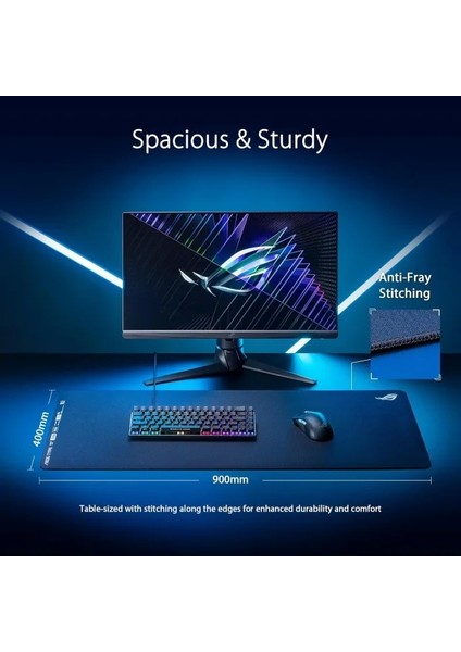 Rog Hone Ace Aim Lab Edition Gaming Mouse Pad (508 x 420 x 3 Mm) 35.4l x 15.7W Inches