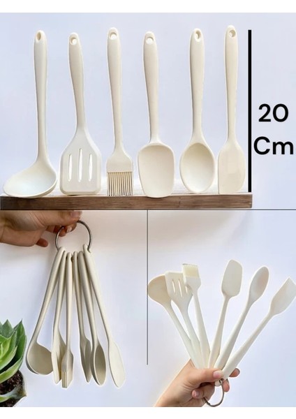 6 Parça Mini Silikon Mutfak Gereçleri Seti