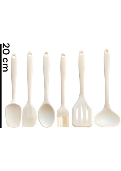6 Parça Mini Silikon Mutfak Gereçleri Seti