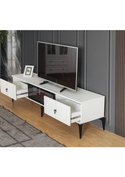 Asos Bluetooth'lu Şömineli Tv Ünitesi fiyatları