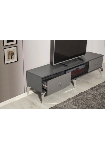 Asos Bluetooth'lu Şömineli Tv Ünitesi fiyatları