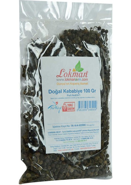 Kebabiye Tane Doğal 100 gr Paket modelleri