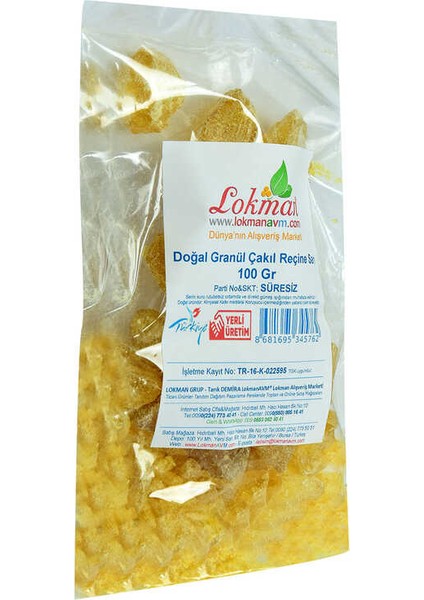 Reçine Doğal Granül Çakıl Sarı 100 gr Paket fırsatları