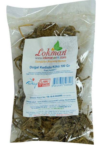 Kediotu Kökü Doğal 100 gr Paket fiyatları