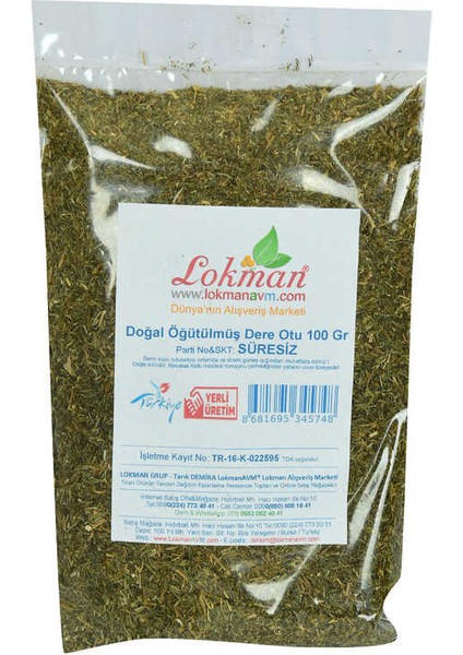 Dere Otu Öğütülmüş Doğal 100 gr Paket fiyatları