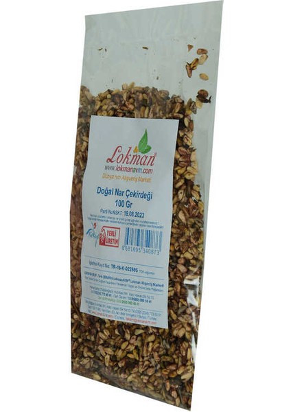 Doğal Nar Çekirdeği 100 gr Paket modelleri