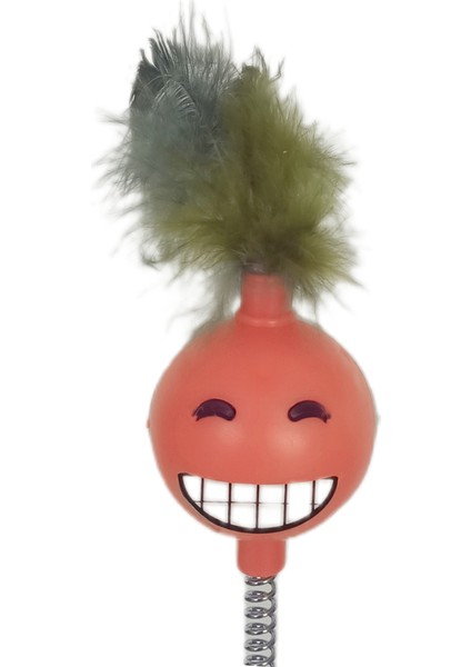 Yaylı Vantuzlu Hacıyatmaz Kedi Oyuncağı 30 cm Turuncu fiyatları