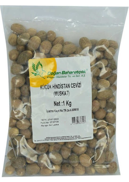 Hint Cevizi Muskat Küçük Hindistan Cevizi Doğal 1000 gr Paket fiyatları