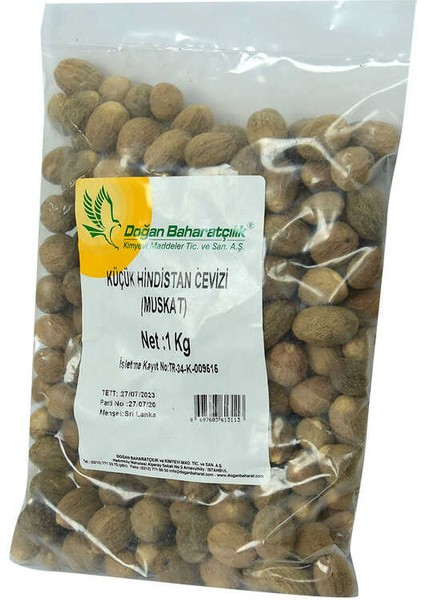 Hint Cevizi Muskat Küçük Hindistan Cevizi Doğal 1000 gr Paket modelleri