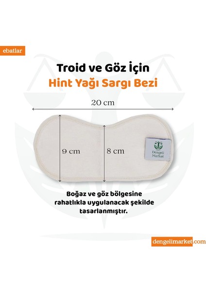 Tiroid ve Göz Sargı Bezi * Detox * Tekrar Kullanılabilir |%100 Sızdırmaz