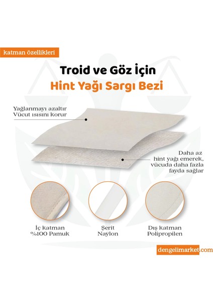 Tiroid ve Göz Sargı Bezi * Detox * Tekrar Kullanılabilir |%100 Sızdırmaz