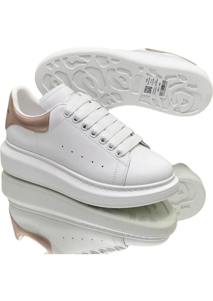 Mcqueen Women's Sneakers - Sneaker In White/gold - Alexander Mcq Kadın sneaker