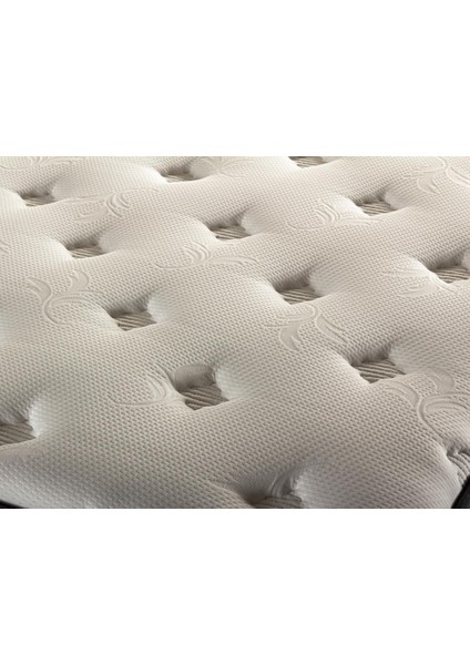 Niron King Yatak Seti 160 x 200 cm Çift Kişilik Yatak Baza Başlık Takımı Füme