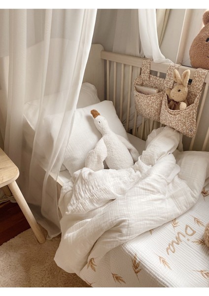 Sevimli Ördek Teddy Bebek Çocuk Uyku Arkadasi Beyaz/camel