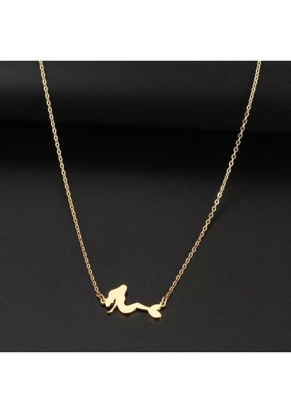 Has Altın Kaplama Deniz Kızı 925K Kolye