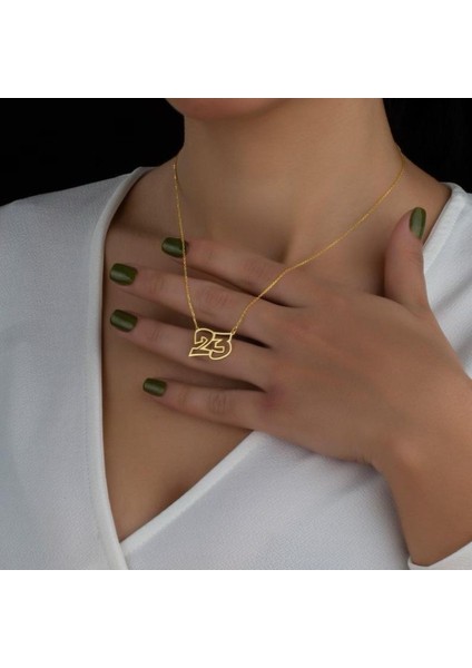 925 Ayar Gümüş Numara Kolye modelleri