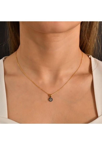 925 Ayar Gümüş Nazar Boncuğu Kolye