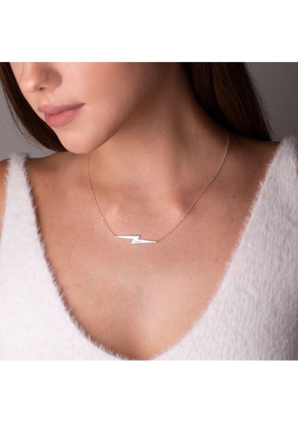 925 Ayar Gümüş Şimşek Isim Tarih Kolye fiyatları