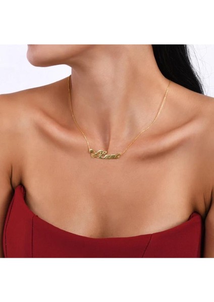 925 Ayar Gümüş Kelebek Isim Kolye fiyatları