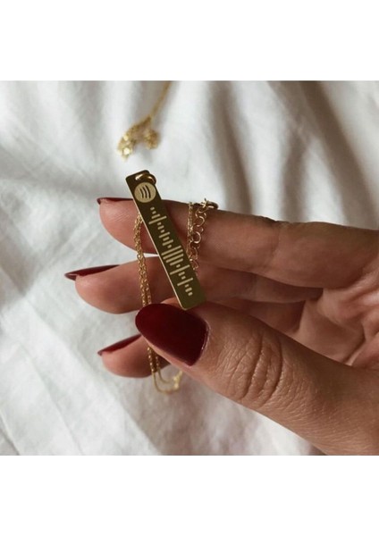 925 Ayar Gümüş Spotify Kolye