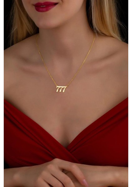 925 Ayar Gümüş Melek Rakamı Kolye