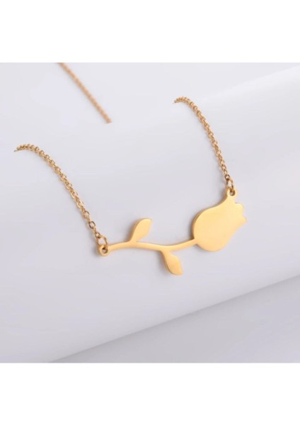 925 Ayar Gümüş Lale Kolye