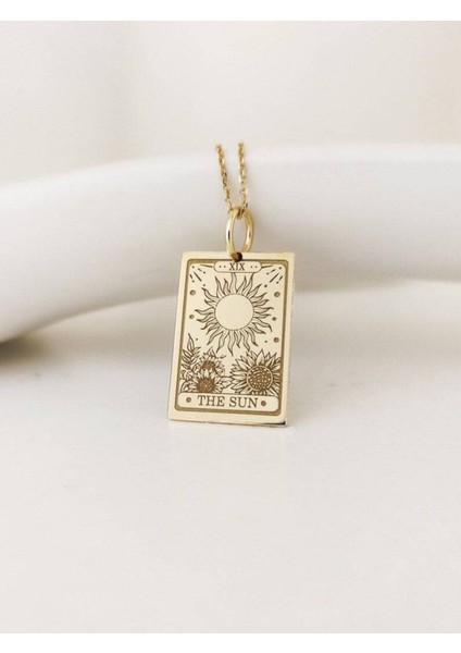 925 Ayar Gümüş The Sun Tarot Kolye fiyatları