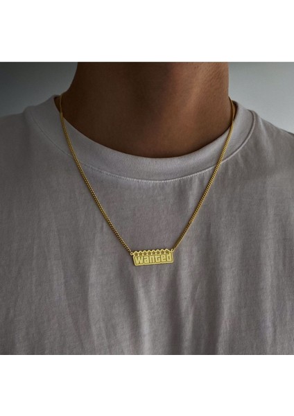 925 Ayar Gümüş Gta Wanted Kolye