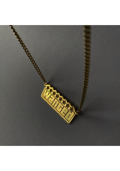 925 Ayar Gümüş Gta Wanted Kolye fiyatları