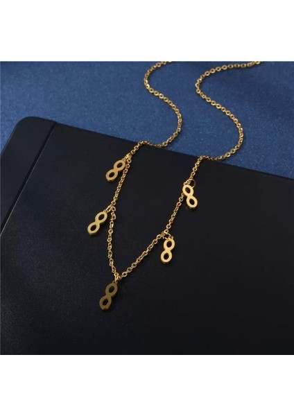 Has Altın Kaplama Çoklu Sonsuzluk 925K Kolye fiyatları