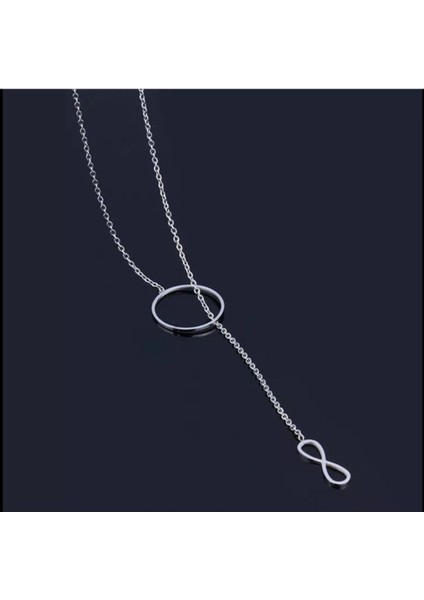 925K Kolye Iç Içe Halka Sonsuzluk