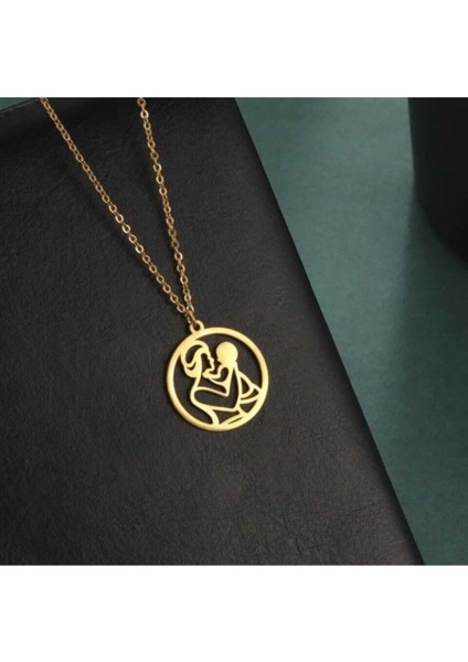 925 Ayar Gümüş Anne Bebek Kolye