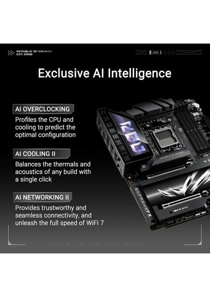 Rog Strix X670E-F Gaming Wıfı Anakart Rog X870E Hero|ddr5|wıfı 7