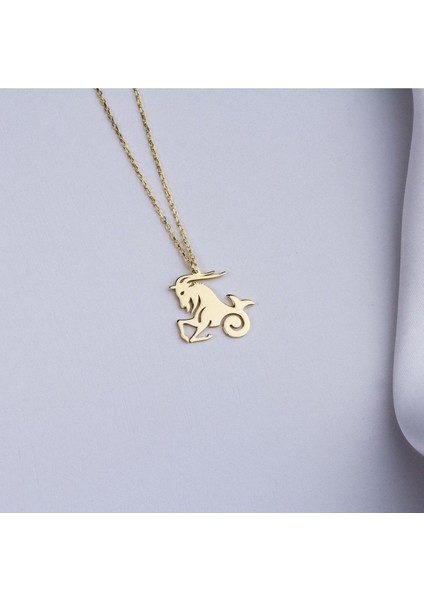 925 Ayar Gümüş Oğlak Burcu Kolye fırsatları