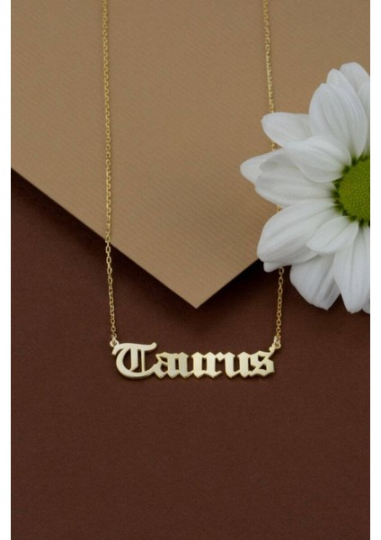 925 Ayar Gümüş Boğa Burcu Kolye