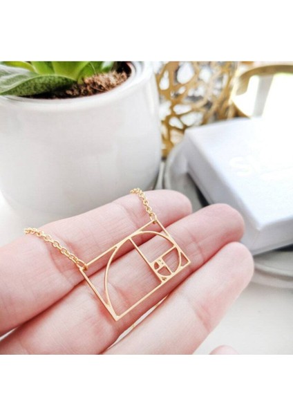 925 Ayar Gümüş Altın Oran Kolye modelleri