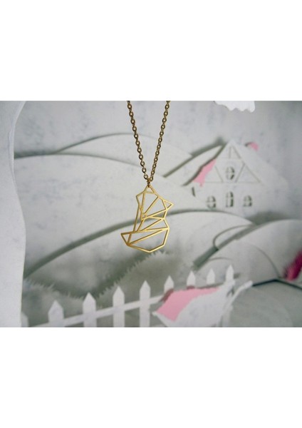 Has Altın Kaplama Origami Tilki 925K Kolye fiyatları